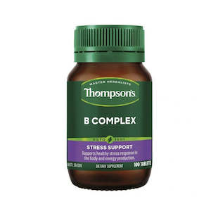 Anxiety Sleep Stress: Thompson's B Complex - 100 Tablets