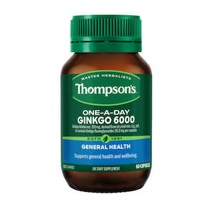 Brain Health: Thompson's One-A-Day Ginkgo 6000 - 60 Capsules