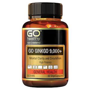 GO Healthy Go Ginkgo 9000+ 60 Capsules