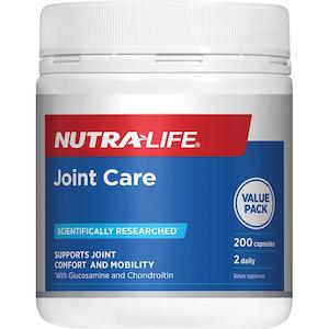 Bone Joint Supplements: Nutra-Life Joint Care - 200 Capsules