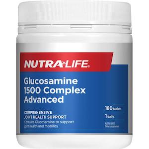 Bone Joint Supplements: Nutra-Life Glucosamine 1500 Complex Advanced - 180 Tablets