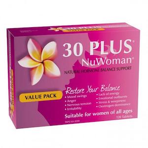 Womens Health: 30 Plus NuWoman Natural Hormone Balance Support 120 Tablets