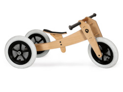 Wooden 3-in-1 Balance Bike + Cargo Bin (Return)