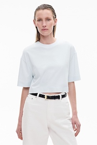 Womenswear: Crew Neck Crop T-Shirt