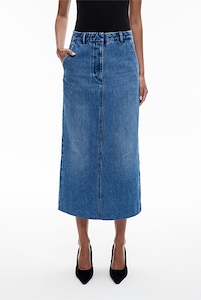 Womenswear: Denim Midi Skirt