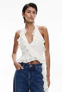 Womenswear: Ruffle Halter Top