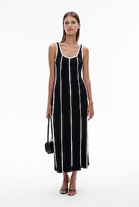 Contrast Bind Dress