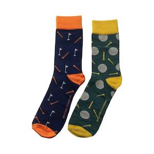 Men: Golf Socks 2 Pack