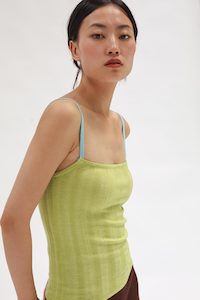 Lolita Silk Cashmere Rib Singlet