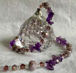 Hanging Crystal-Amethyst