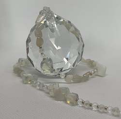 Large Hanging Crystal-Moonstone