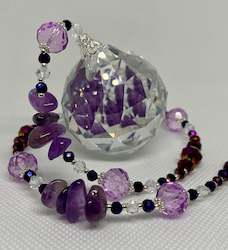 Hanging Crystal-Amethyst