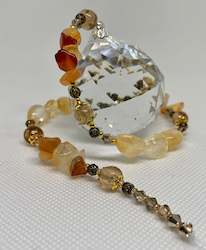 Hanging Crystal-Citrine