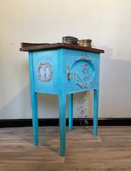 Beautiful Blue Side Table