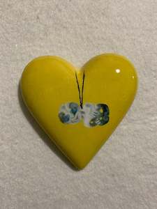 Limited Edition Heart -Yellow Tiki