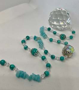 Hanging Crystal-Turquoise