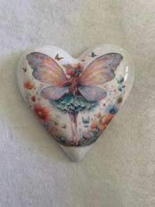 Decoupaged  Hanging Heart