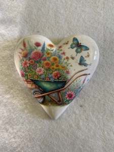 Decoupaged  Hanging Heart