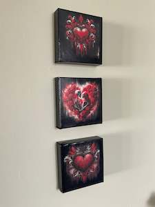 Set of 3-Red Love