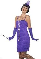 Purple Fringe Flapper