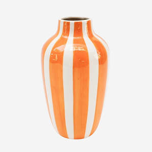 Gift: Halcyon Stripe Vase | Orange