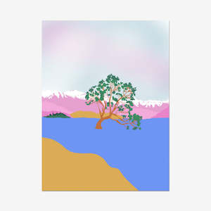 Wanaka Tree | Pastel Art Print | Unframed