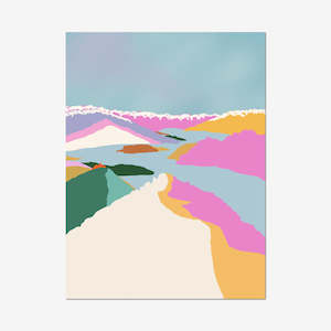 Roys Peak | Pastel Art Print | Unframed