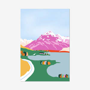 Mt Cook | Pastel Art Print | Unframed