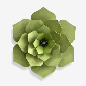 Gift: 3D Wooden Decor Flower | Pale Green