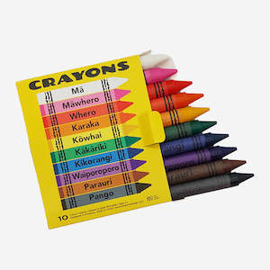 Maori & English Crayons