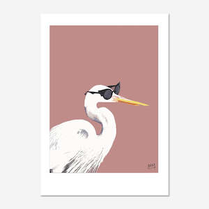 Art Print | Heron Glam