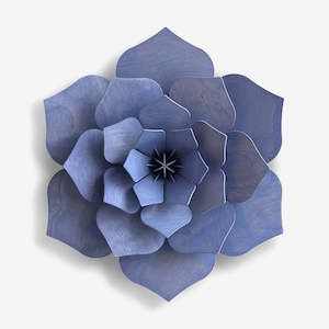 Gift: 3D Wooden Decor Flower | Lavender Blue