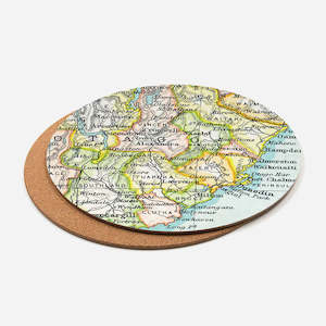 Vintage Map Placemat +Regions