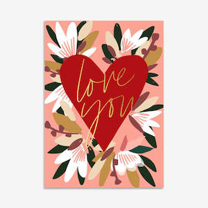 Gift Card | Love You Flower Heart