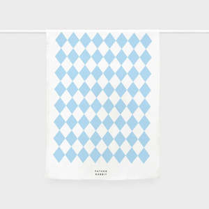 Tea Towel | Blue Diamonds