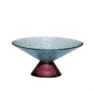 Bonbon Glass Bowl Small, Red/Blue