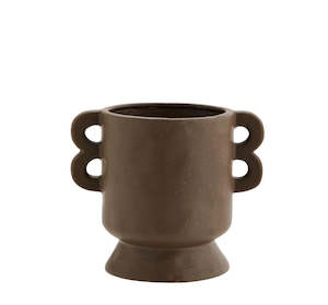 Sales agent for manufacturer: Stoneware vase, Dark brown