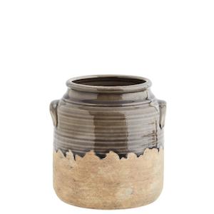 Sales agent for manufacturer: Stoneware vase, grey/natural