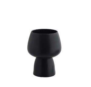 Sales agent for manufacturer: Stoneware flower pot Black, Colours may vary, D:16x21 cm