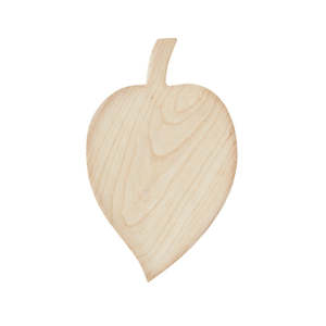 Wooden Leaf Serving Dish - Natural