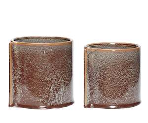 Scarlet Plant Pots, set/2