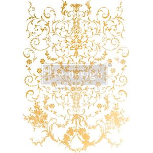 Paint: Manor Swirls Gold Foil Kacha - ReDesign Transfer