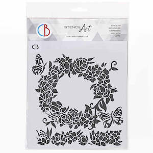 Roses Wreath - Ciao Bella Texture Stencil