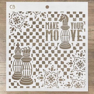 Paint: Ciao Bella Texture Stencil - Make Your Move