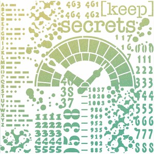 Ciao Bella Texture Stencil - Keep Secrets