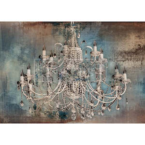 Paint: Moody Chandelier - ReDesign  A1 Mulberry Paper