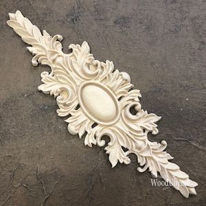 WoodUbend Floral Pediment - WUB2111