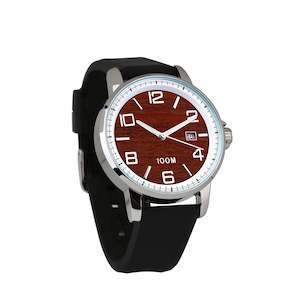 Jarrah Watch Silicone Band White Bezel - Men's