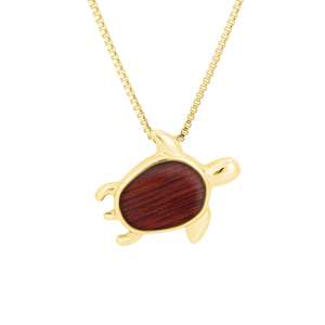 Jarrah Turtle Necklace - Yellow Gold