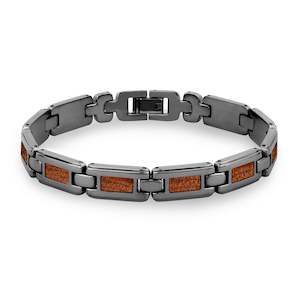 Ancient Kauri Ladies Link Bracelet - Gunmetal